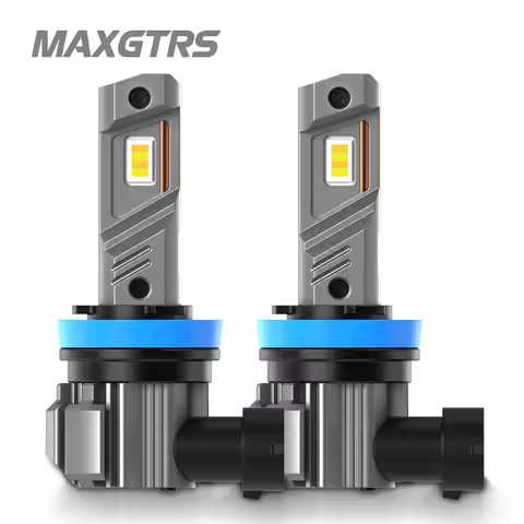 2026 H8 H11 9005 9006 HB3 HB4 Double Colors Car Led Fog Blub 4575 Chip No Fan Design Same Position W