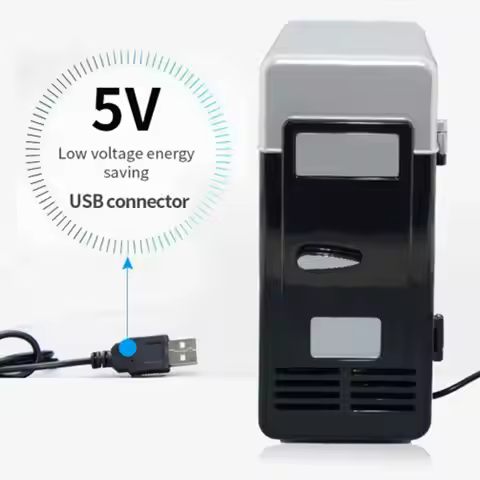 Mini USB Refrigerator USB Refrigerator Drinks Beverage Cans Refrigerator and Heater Portable Refrige