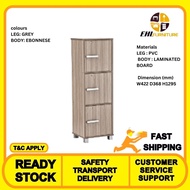 EHL FURNITURE - NAOMI 3 DOOR STORAGE BOX WITH LOCK