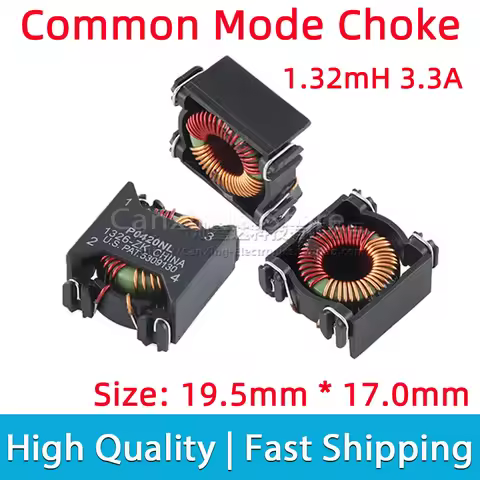 2pcs P0420NLT SMT Common Mode Choke Coil Inductor Filter Inductance 1.32MH 3.3A Switching Power Supp