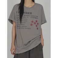 Codibook|Korea Korea EEZEE Dropped Shoulder English Text Short-Sleeved Top TS035 T-Shirt Women's Clo