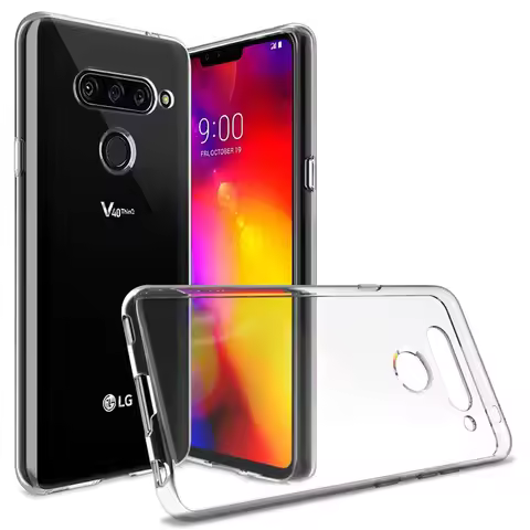 Case For LG V30 V40 V50 ThinQ 5G V50S V30S Q60 ThinQ 5G V60 ThinQ 5G Clear Phone Case Silicone Soft 