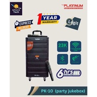 Platinum Karaoke PK-10 Built-in Karaoke Trolley Speaker with 21,000++ Songs