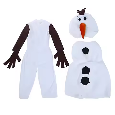 Snow Baby Performance Costume Children's Performance Clothes Ice Queen Frozen Snowman Christmas Hall