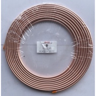 HoCoL copper pipe 2 Hun 3 Hun 4Hun ~ 1/4 3/8 1/2 x 0.61 x 15meter • copper tube