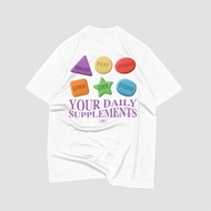 230gsm Your Daily Supplements Oversized T-Shirt Cotton