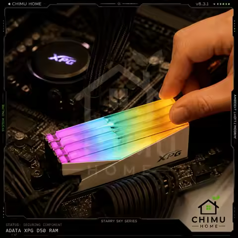 【CHIMU HOME】9.5 New XPG Spectrix D50 RGB DDR4 32GB (16GBx2) 3600MHz RAM Kit Original Unboxed Special
