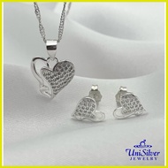 ▥ ✤ ✓ Unisilver 925 Sterling Silver Necklace Set (SET106-101018)