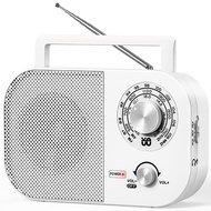 TECHCHIP-Portable AM FM Radio with Long Range Reception Transistor Radio with Big SpeakerBattery Ope