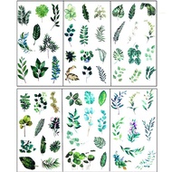 san* 6x Leaves Resin Stickers DIY Art Craft Decor Epoxy Resin Mold Fillers Materials