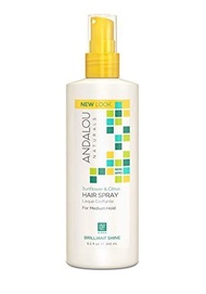 ▶$1 Shop Coupon◀  Andalou Naturals Brilliant Shine Hair Spray, Sunflower &amp; Citrus, 8.2 Fl Oz