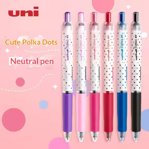 Japan Uni Mitsubishi UMN138S Limited Edition Polka Dot Retractable Gel Pen 0.38mm Ballpoint Signatur