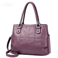 FB4 Women Leather Handbags Designer Women Messenger Crossbody Bags Vintage Shoulder Bags Retro Tote