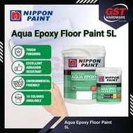 Nippon Paint Aqua Epoxy Floor Paint 5L Water Based Cat Lantai