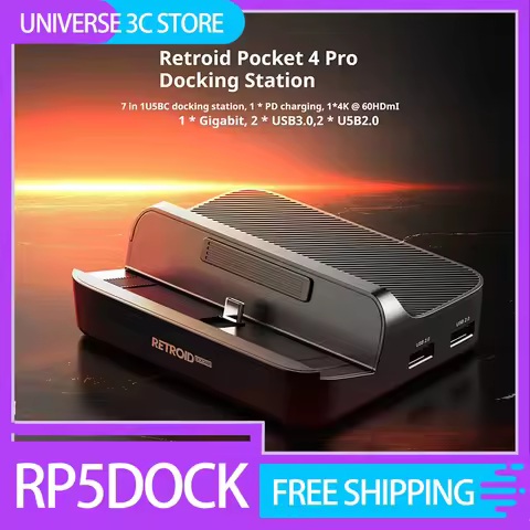 Retroid Pocket 5 Docking Station For Retroid Pocket 4 Pro / RP5 / Retroid Pocket Mini Game Console D