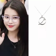 IU same Del luna hotel drama round Lee Ji Eun Moon Necklace fashion chain jewelry Valentine's Day Gift