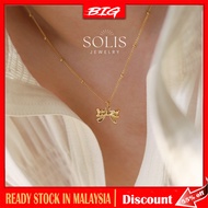 Bow Tie Pendant Gold Chain Necklace • 18K Gold Plated 316L Stainless Titanium Steel Necklaces for Wo