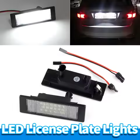 2PCS LED License Number Plate Lamp For BMW 1 Series E81 E87 E63 E64 M6 E85 E86 Z4 F12 F13 F20 K48 MI