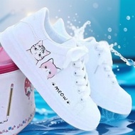 Women's Casual Sneakers Simple Meow Cute Cod