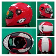 KYT HELM C4 RED WHITE MOTIF LEGENDARY HELMET