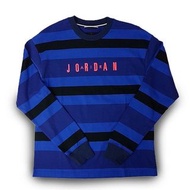 Jordan Air Tee long sleeves Blue stripe Tee 男款 長T S-2XL