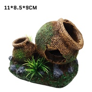AP AIMAYAPET Aquarium Decoration Wine Barrel Resin Ornament Fish Tank Landscaping Shelter Hideout Ca