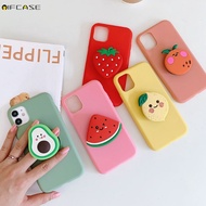 For OPPO A12 A12e A91 A7 AX5S A5 AX5 A9 2020 Case Avocado Orange Holder Stand Summer Fresh Simple Cartoon Casing Case Cover