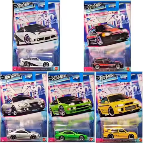 Hot Wheel GDG44 Advanced Puca 90s Street View Nissan Mitsubishi Honda Civic Toyota Alloy Car Collect