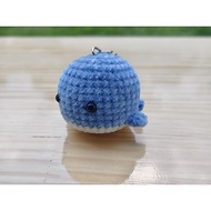 Whale Keychain Crochet | Cute Whale Keychain | Premium Chenille Velvet Yarn
