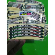 ITALY BLACK ALUMINUM FORGED STICKER