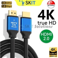 High-Speed 4K HDMI Cable V2.0 24K Gold-Plated Connector Ethernet 3D Ultra HD 60Hz 18Gbps HDTV PS3