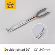 ‖Straight 45 90 Degree O-Shape Bend Needle Nose Pliers Long Fishing Pliers Plug Puller Multi-functio