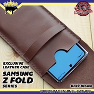 LEATHER POUCH SAMSUNGZ FOLD 7, Z FOLD 6, Z FOLD 5, Z FOLD 4, Z FOLD 3, Z FOLD 2 EXCUSIVE Design FOR 