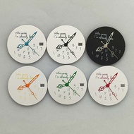 Dail Putih Pasir 28.5mm + Tangan Berongga Tiada Lume Sesuai untuk Aksesori Jam Tangan Gerakan NH35N/