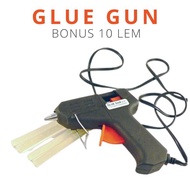 ALAT LEM TEMBAK KECIL DAN ISI REFILL TEMBAKAN LEM GLUE GUN