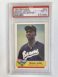 <PSA 9> 1994 Fleer Procards - Michael Jordan (Chicago Bulls / Birmingham Barons) #633 (NBA球員卡 / 球星卡/
