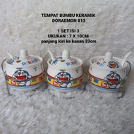 DORAEMON SPICE BOX DORAEMON CERAMIC SPICE BOX DORAEMON SPICE RACK/ DORAEMON/ DORAEMON KITCHEN UTENSI