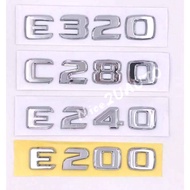 E320 E240 E200 C280 High Quality Chrome Emblem ⚡READYSTOCK⚡