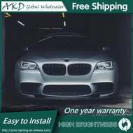 AKD Car For BMW F10 Headlights 2010-2017 DRL Hella Car Accessories 12V H7 LED Xenon Bulbs Fog Lights