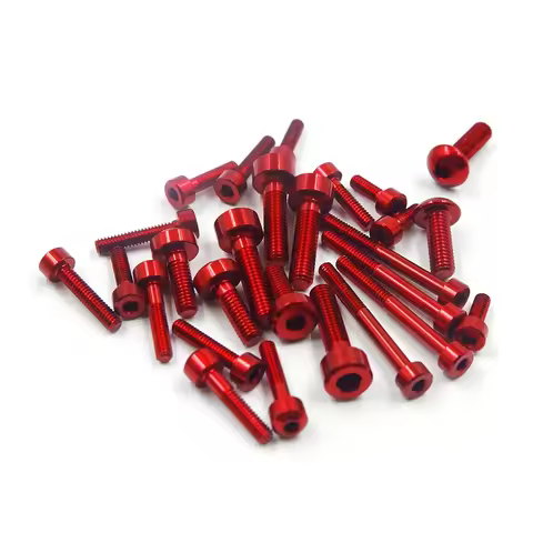 YEAH RACING ALUMINIUM SCREWS SET FOR FUTABA 10PX#YA-0734RD