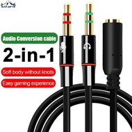 5-1Pcs 2 in 1 Headphone Microphone Audio Adapter Converter Splitter Cable Stereo - 3.5mm Computer 1 