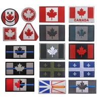 Canada Patch Canada Velcro Badge Maple Leaf Flag Armband PVC Waterproof Epoxy Embroidered Flag Patch