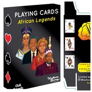 Playing Cards: African Legends - African Playing Cards - Trivia Party Game for Adults & Family Game 