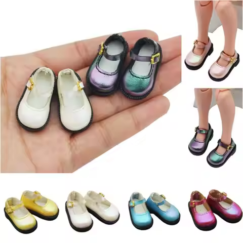 Accessories PU Leather 10cm Cotton Shoes Lightweight Shoes PU Leather Shoes Mini Cute Leather Boots