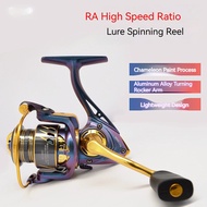 High speed ratio spinning reel Metal material Large diameter bait casting reel Reel Fishing reel Mesin pancing Reel spinning Spinning reel Spining reel Mesin Pancing
