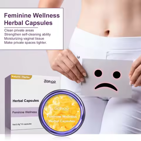 EELHOE Women's Care Herbal Capsules relieve body itching discomfort, clean odor gently and non-irrit