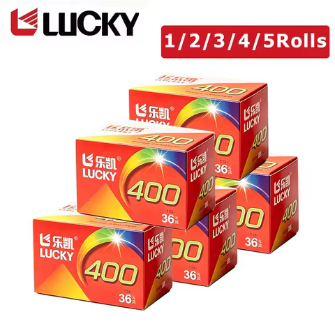 1-5Rolls LUCKY C400 35mm Color C41 Film ISO 400/24° Color Film With DX Code, fit for H35 M35 M38 F9