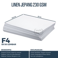 F4 Linen Certificate Paper, 50 sheets F4 Linen Certificate Paper/