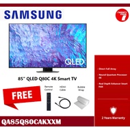[ Delivered by Seller ] SAMSUNG 85" inch Q80C QLED 4K Smart TV (2023) QA85Q80CAKXXM QA85Q80CAK