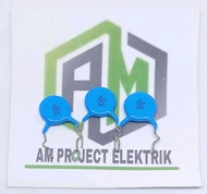 ( 3 pcs ) Kapasitor keramik 1n2 / 122 / 2kv